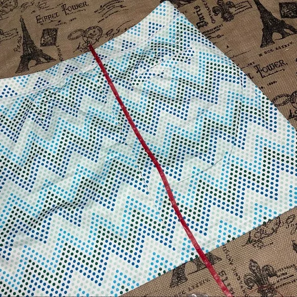 Puma Sportlife Style Dry Cell Blue/Green/White Dots Print Tennis Skort Size L - Picture 10 of 11